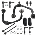 12x Front Upper Control Arms w/Ball Joint Tie Rods fit for Ford F-150 2004-2005 2WD