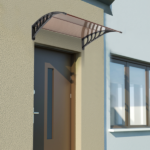 Same Code 70596693 100 x 96cm Household Application Door & Window Rain Cover Eaves Brown Board & Black Holder - Image 20