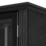 K&K 71" Tall Kitchen Pantry Cabinet with 3 Pull Out Cabinet Organizers, Farmhouse Embossed Texture Storage Cabinet with 6 Door Shelves, 2 Drawers, Freestanding Cupboard for Kitchen, Dining Room Black - Image 9