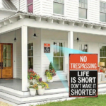 CIFbuy Funny Warning Metal Sign 8x12 Inch No Trespassing Life Is Short Don't Shorten It Vintage 2D Flat Iron Plaque Wall Mount Home Dec TikTok, TikTok, Dec Self-pickup Logiopics - Image 4