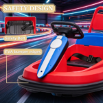 Red 6V Bumper Car for Kids – 360° Rotation Electric Ride On for Indoor Playroom - Image 8