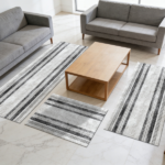 Three-piece kitchen rug set, non-slip and washable, abstract pattern kitchen hallway rug, soft and comfortable, suitable for sinks, floors, entrances, hallways and bathrooms. - Image 12