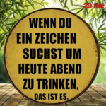 CIFbuy 1pc 8x8 Inch Round French Aluminum Sign, Vintage Drinking Bar Decor Plaque, German Language Metal Wall Art For Kitchen Restauran TikTok, TikTok, Self-pickup Logiopics - Image 4