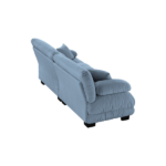 Cloud Couch 2 Seater Sofa for Living Room, Chenille 2 - Seat sofa with 2 Lumbar pillows and 2 throw pillows,Chenille Blue - Image 13