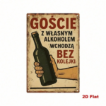 CIFbuy Vintage Polish Slogan Metal Sign 7.87x11.81 Inch, Retro Humorous Drinking Quotes Wall Art, 2D Flat Iron Home Bar Decor, Funny Dr TikTok, TikTok, y Dr Self-pickup Logiopics - Image 2