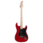 Lightning Style Electric Guitar with Power Cord/Strap/Bag/Plectrums Black & White - Image 26