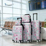 Luggage Sets New Model PC 5pcs, Hardside Lightweight Durable 20" 24" 28" Suitcases with 8" 14" Cases, Suitcase with Lock Spinner Wheels - Image 2