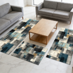 Three-piece kitchen rug set, non-slip and washable, abstract pattern kitchen hallway rug, soft and comfortable, suitable for sinks, floors, entrances, hallways and bathrooms. - Image 12