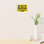 CIFbuy Vintage Iron No Parking Keep Driveway Clear Sign, 2D Flat 8x12 Inch Yellow Black Pre-Drilled Holes Wall Mount Warning Decor TikTok, TikTok, r Self-pickup Logiopics - Image 5