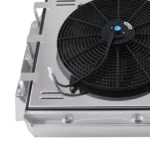 3 Row Aluminum Radiator fit for GMC Pickup Truck 1955-1959 5559 CU5559 w/ Shroud Fan - Image 5