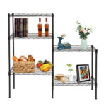 Changeable Assembly Floor Standing Carbon Steel Storage Rack Black - Image 28