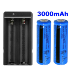 2 PCS 18650 Rechargeable Batteries + 1PCS DoubleCharger Set For FlashlightsHeadlamp (US Logistics For USPS/DHL/Fedex/UPS. No designated logistics accepted TK/TMEU only For self-pickup - Image 5