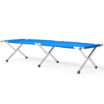 Portable Folding Camping Cot with Carrying Bag Army Blue - Image 12