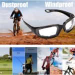 1 pairs Motorcycle Sports Biker Riding Glasses Wind Resistant Eye Protection Sports Goggles Cycling Glasses Sunglasses Clear Color(US Logistics only For USPS.TK/TMEU only For self-pickup)