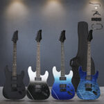 39in Electric Guitar H-H Pickups Trans Blue suit for Heavier Rock - Image 12