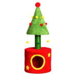31.5in Christmas Tree Cat Scratcher, Cat Scratching Post for Indoor Cats, Large Sisal Cat Scratching Tree Cat Scratch Tower, Green - Image 18