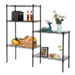 Changeable Assembly Floor Standing Carbon Steel Storage Rack Black - Image 29