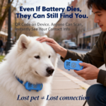 GPS Pet Tracker for Dogs Cats Built-in IoT Sim WiFi Tracking Unlimited Distance QR Code Anti-Lost Locator, Subscription Required - Image 4