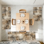 Three-piece kitchen rug set, non-slip and washable, abstract pattern kitchen hallway rug, soft and comfortable, suitable for sinks, floors, entrances, hallways and bathrooms. - Image 12