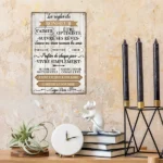 CIFbuy Vintage French Inspirational Quotes Metal Sign Rustic Wall Art For Home Farmhouse Cafe Decor (TikTok, temu pick-up service) - Image 5