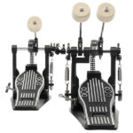 Wool Felt Hammer Double Drum Pedal Professional Double Bass Drum Pedal Black - Image 5