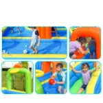 SunSports Inflatable Water Slide with 450W Blower, Kids Backyard Water Park with Climbing Wall, Splash Pool & Basketball Hoop, 13 x 15 x 7FT - Image 5