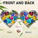 CIFbuy Rainbow Heart Acrylic Sun Catcher Colorful Window Hanging Decoration Gift for Valentine Spring Garden (TikTok, temu pick-up service) - Image 5