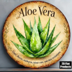 CIFbuy Vintage Aloe Vera Wall Sign 8x8in, "" Retro, Flat Decorative Plaque for Burns & Skin Irritation TikTok, TikTok, temu emu Self-pickup Logitiics - Image 6