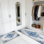 Three-piece kitchen rug set, non-slip and washable, abstract pattern kitchen hallway rug, soft and comfortable, suitable for sinks, floors, entrances, hallways and bathrooms. - Image 8