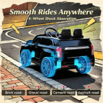 Black 12V Kids Ride-on Toy: Electric Powered Ride-On Car for Boys & Girls - Image 6