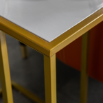 Same Code 12358417 Marble Simple C-Side Table [30x48x61cm] White - Image 15