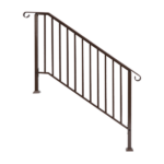 Outdoor 4 Level Iron Handrail Copper - Image 3