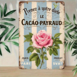CIFbuy Vintage European Metal Iron Sign, 2D Flat Unframed" Wall Art, Weatherproof Rustproof UV Resistant, UV Resistant, Blue Pink Retro Home Decor Flat UnfikTok, Flat UnfikTok, t Self-pickup Logiopics - Image 4