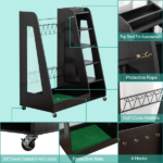 Black Golf Bag Organizer - Image 3