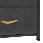 4 Drawer Dresser Fabric Chest of Drawers Furniture Storage Organizer for Living Room,,Hallway, Dark Grey(Shipment from Walmart) - Image 4