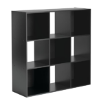 9 Cube Storage Organizer, Black - Image 3