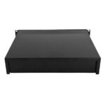 19" 2U Steel Plate DJ Drawer Equipment Cabinet with Keys Black - Image 8