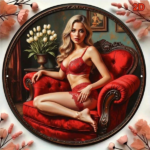 CIFbuy Vintage Red Woman Silhouette Aluminum Tin Metal Sign 8x8 Inch Retro Wall Decor Classic Artwork Home Kitchen Bar Cafe Hanging Dec TikTok, TikTok, Dec Self-pickup Logiopics