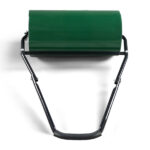 24in Heavy Duty Steel Lawn Roller, Garden Roller Can Be Filled with Water or Sand, Hand Roller with U-shaped Handle, Green & Black - Image 2