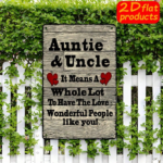CIFbuy Vintage Metal Sign Auntie & Uncle Love Quote, Weatherproof" Weatherproof Rustproof Wall Decor, Red Heart Pattern 2D Flat Unframed Plaque, Heart Pattern 2D Flat Unframed Plaque, 7.87 Love Quote,ikTok, Love Quote,ikTok, t Self-pickup Logiopics - Image 5