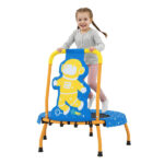 Astronaut Trampoline for Toddlers with Foam Padded Handle and Safety Padded Cover