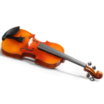 Brand new 4/4 acoustic matte tiger stripe violin set includes phonetic symbols sticker, tuner, string set, shoulder rest, rosin, bow, and premium gift box. - Image 11