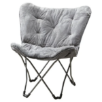Faux Fur Butterfly Chair for Kids and Teens, Gray (Shipment from Walmart)