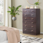 Modern Simple 7-Drawer Dresser Brown - Image 10