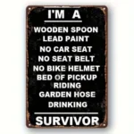 CIFbuy Vintage Metal Tin Sign Warning Teenagers Wall Decor Rustic Style for Man Cave Bar Bedroom Pub Wall Art (TikTok, temu pick-up service) - Image 18