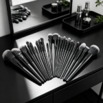 25pcs Makeup Brush Concealer Blush Foundation Eyeshadow Make Up Brush Makeup tools Black (US Logistics only For USPS.TK/TMEU only For self-pickup) - Image 9