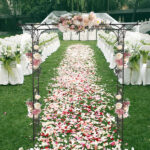 Flat Roof Wrought Iron Arches Plant Climbing Frame - Image 45