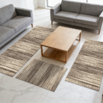 Three-piece kitchen rug set, non-slip and washable, abstract pattern kitchen hallway rug, soft and comfortable, suitable for sinks, floors, entrances, hallways and bathrooms. - Image 9