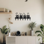CIFbuy Creepy Black Cats Wall - Mounted Key Holder with 7 Hooks and Adorable Halloween Cat Designs - Ideal Spooky Home Decor.Utility Hooks-CIF BUY(TikTok/temu self-pickup orders) - Image 12