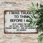 CIFbuy Vintage Metal Tin Sign Retro Funny Quote Wall, Decor Waterproof Rustproof 2D Flat Art, Poster For Home Bar Garage Garden RetroikTok, RetroikTok, Self-r ckup Logiopen - Image 7